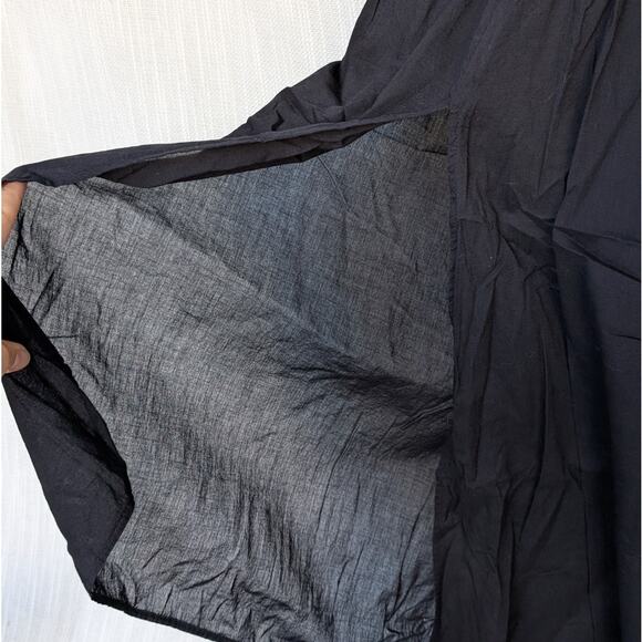 NWT AllSaints Iris Black Cotton Poplin Sleeveless Halter Neck Midi Dress, size 4 - Picture 7 of 10